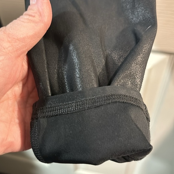 Spanx Black Polyester Faux Leather Legging Pants size Medium - Picture 13 of 16